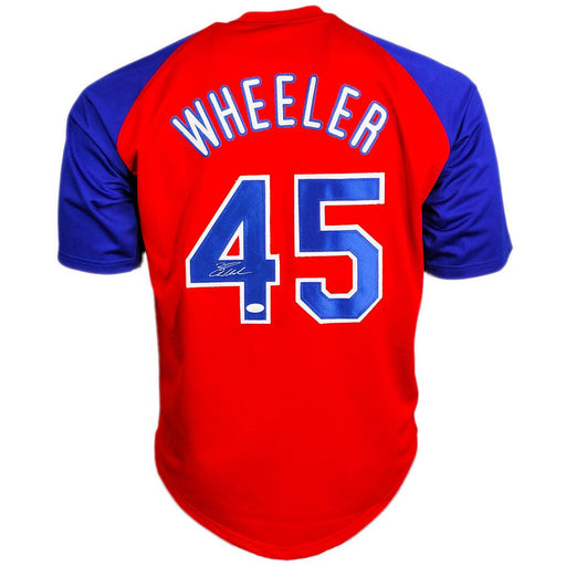Zack Wheeler Signed Philadelphia Red Baseball Jersey (JSA) - RSA
