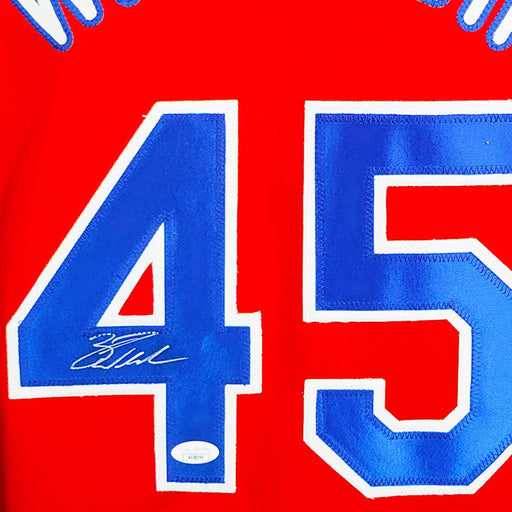 Zack Wheeler Signed Philadelphia Red Baseball Jersey (JSA) - RSA