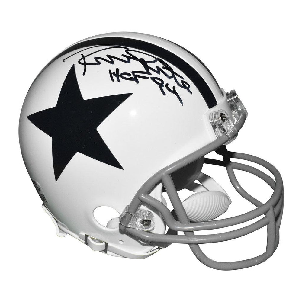 Randy White Signed HOF 94 Inscription Dallas Cowboys Mini Replica 1960 — RSA