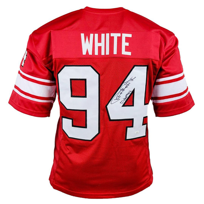 Randy White Signed Maryland Red Football Jersey (JSA) - RSA