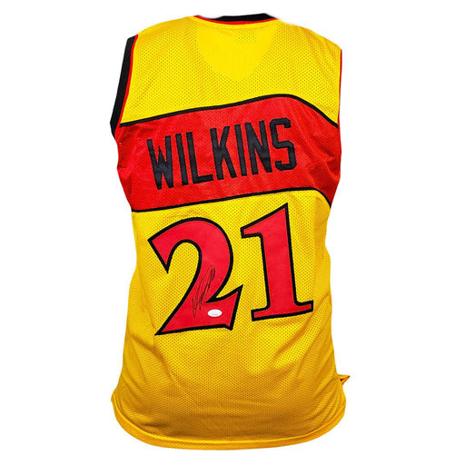 Dominique Wilkins Signed Atlanta Yellow Basketball Jersey (JSA) - RSA