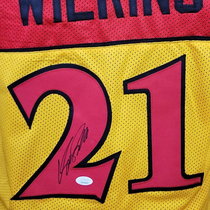 RSA Dominique Wilkins Signed Atlanta Yellow Basketball Jersey (JSA)