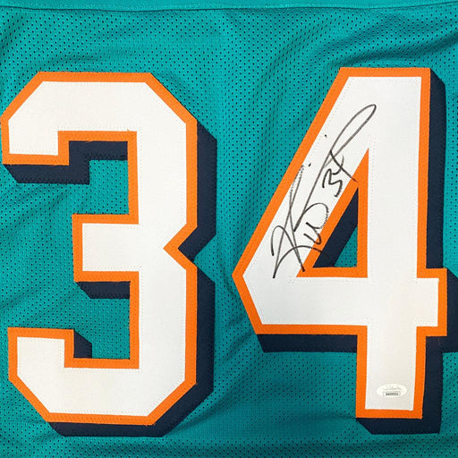 Ricky Williams Signed Miami Pro Teal Football Jersey (JSA) - RSA