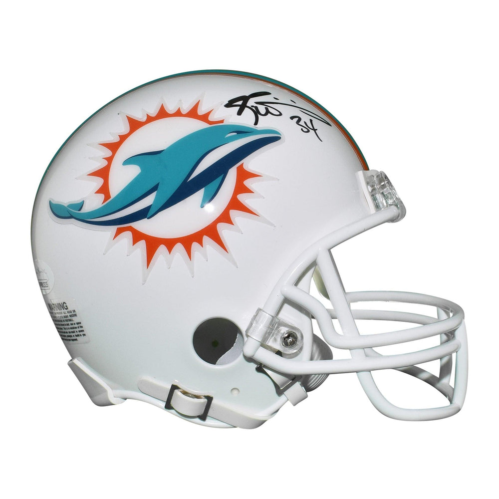 Ricky Williams Signed Miami Dolphins Mini Speed White 1974-89 Throwback  Football Helmet Orange Ink (JSA)