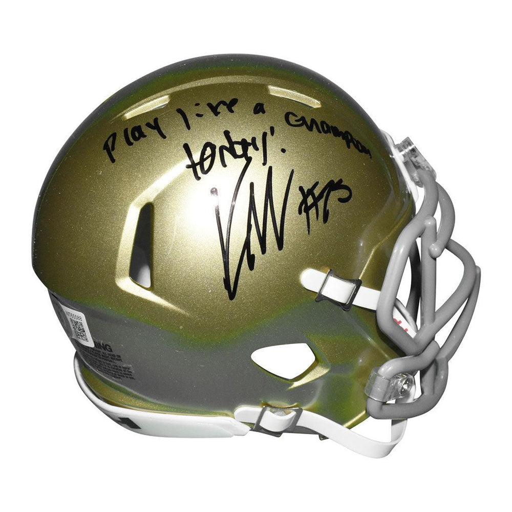 Notre Dame Fighting Irish College Football Collectible Mini Helmet, Picture Inside