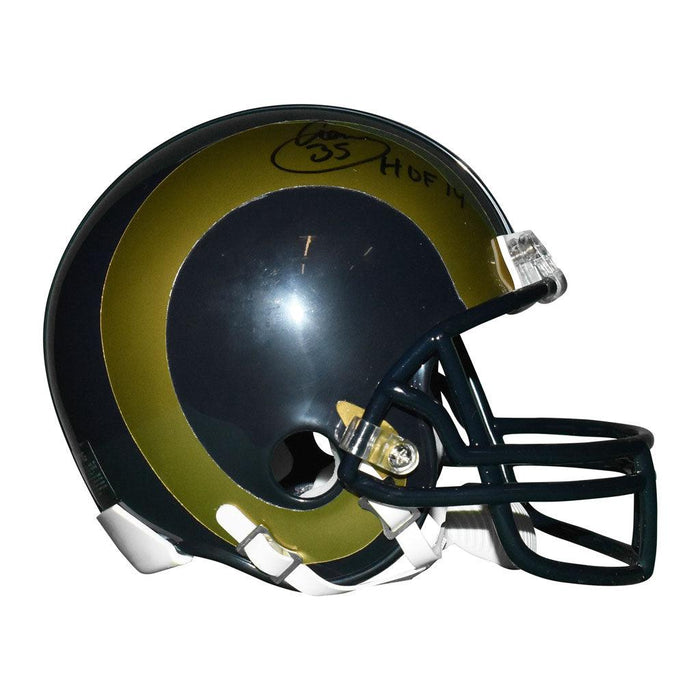 Aeneas Williams Signed HOF 14 Inscription St. Louis Rams Mini 2000-16 Throwback Football Helmet (JSA) - RSA