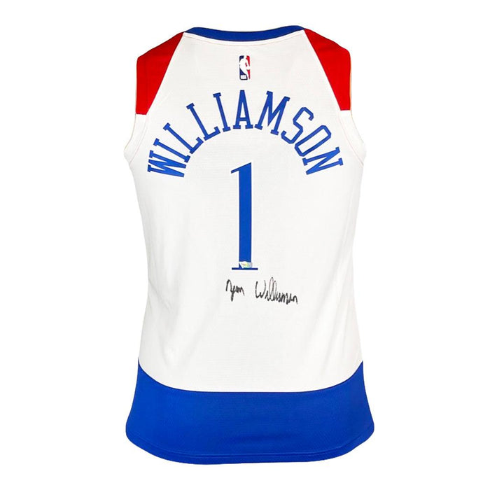 Zion Williamson Signed Authentic New Orleans Pelicans White Basketball Jersey (Fanatics) - RSA
