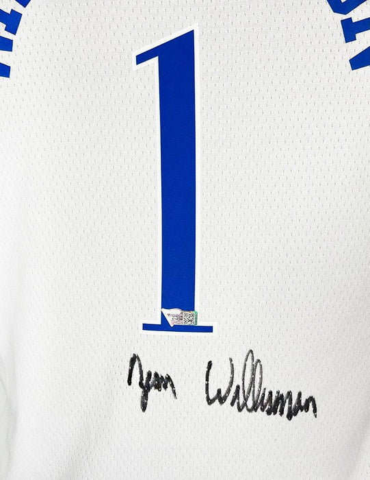 Zion Williamson Signed Authentic New Orleans Pelicans White Basketball Jersey (Fanatics) - RSA
