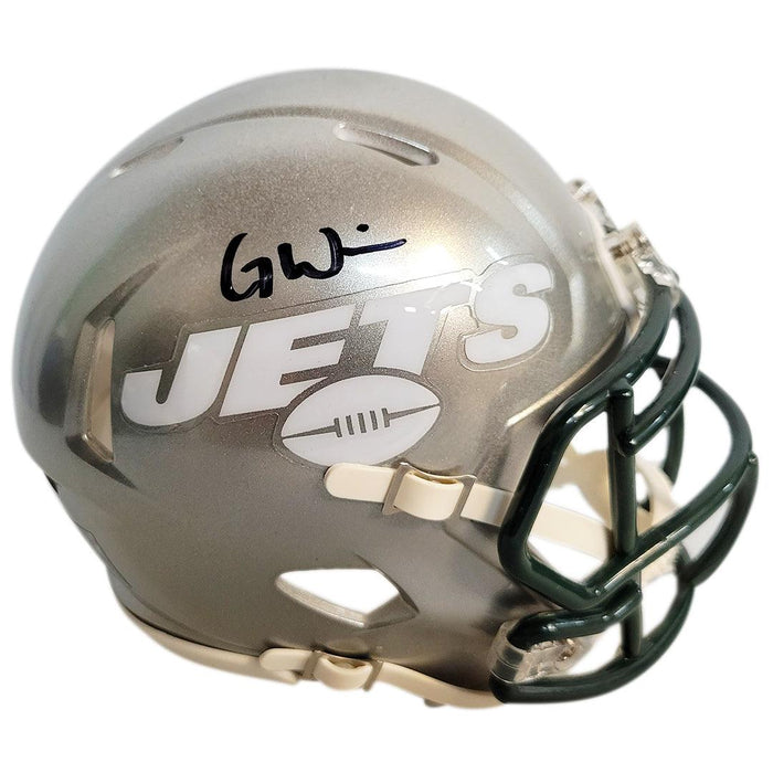 Garrett Wilson Autographed New York Jets Green Speed Mini Helmet Fanatics  Holo Stock #216714 - Mill Creek Sports