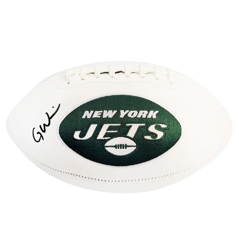 RSA Garrett Wilson Signed New York White Football Jersey (JSA)