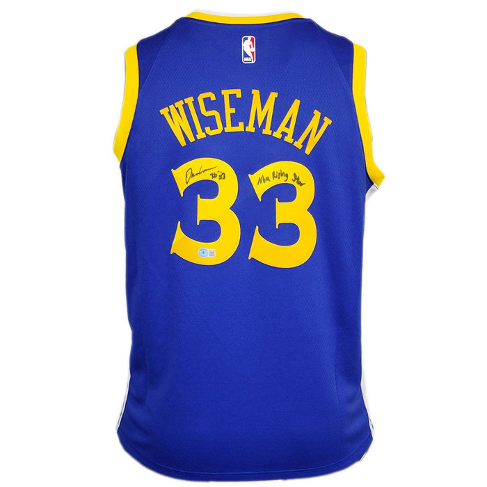 James Wiseman Signed NBA Rising Star Inscription Warriors Nike Jersey (Beckett) - RSA