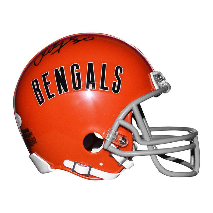 Ickey Woods Signed Cincinnati Bengals Mini Replica 1968-1979 Throwback  Football Helmet (JSA)