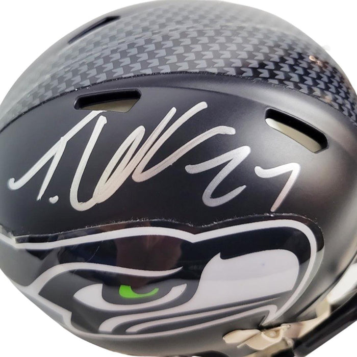 Tariq Woolen Signed Seattle Seahawks Flash Alternate Speed Mini