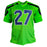 Tariq Woolen Signed Seattle Green Color Rush Football Jersey (JSA) - RSA