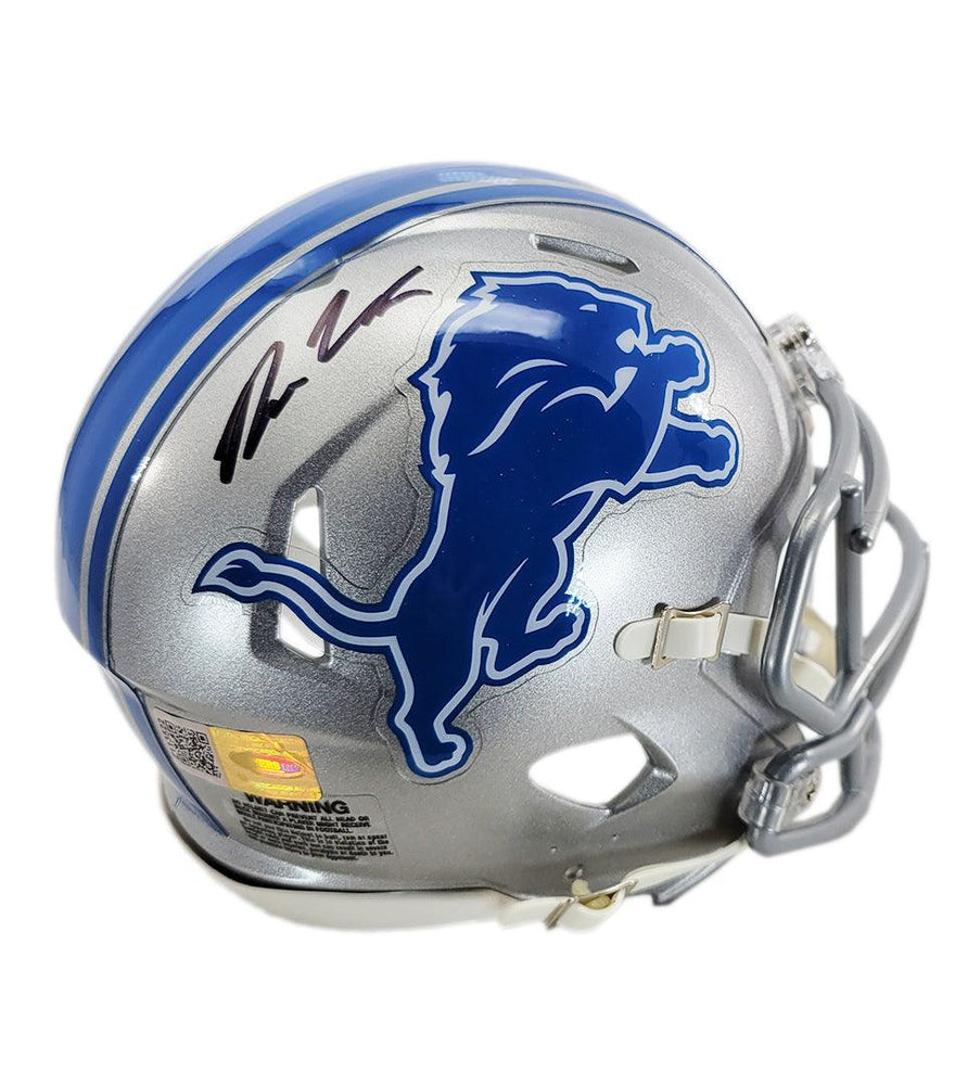 Brock Wright Signed Detroit Lions Speed Mini Football Helmet (JSA) — RSA