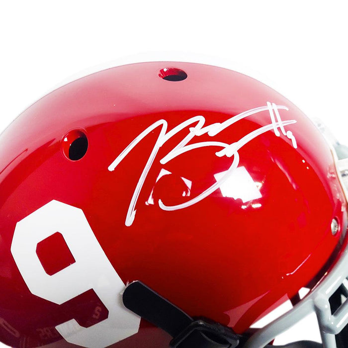 Bryce Young Signed Alabama Crimson Tide Red Full-Size Schutt Authentic Football Helmet (Beckett) - RSA